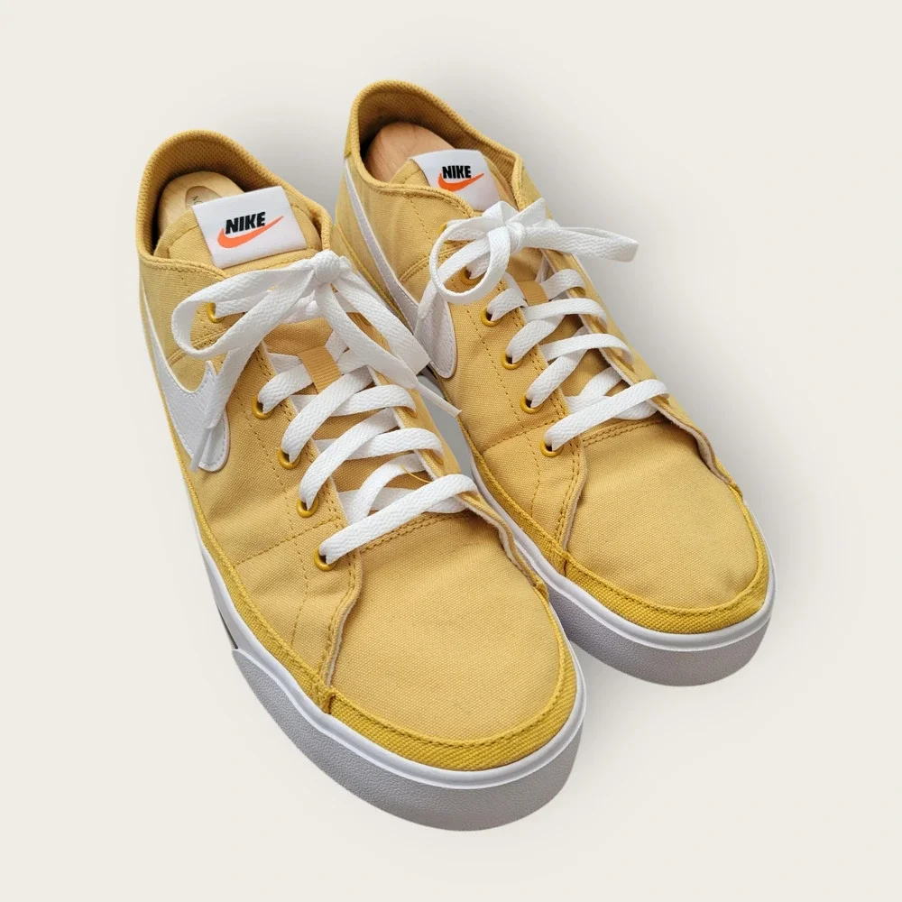 Nike Court Legacy Canvas Sanded Gold Sneakers Men Sz 11 CW6539-700 - Picture 5 of 16